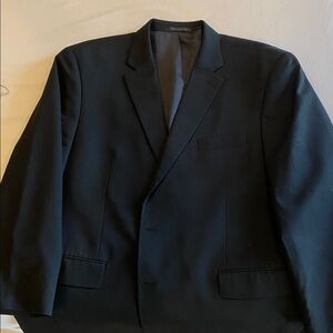 Chaps Black Blazer with Colorful Trim
